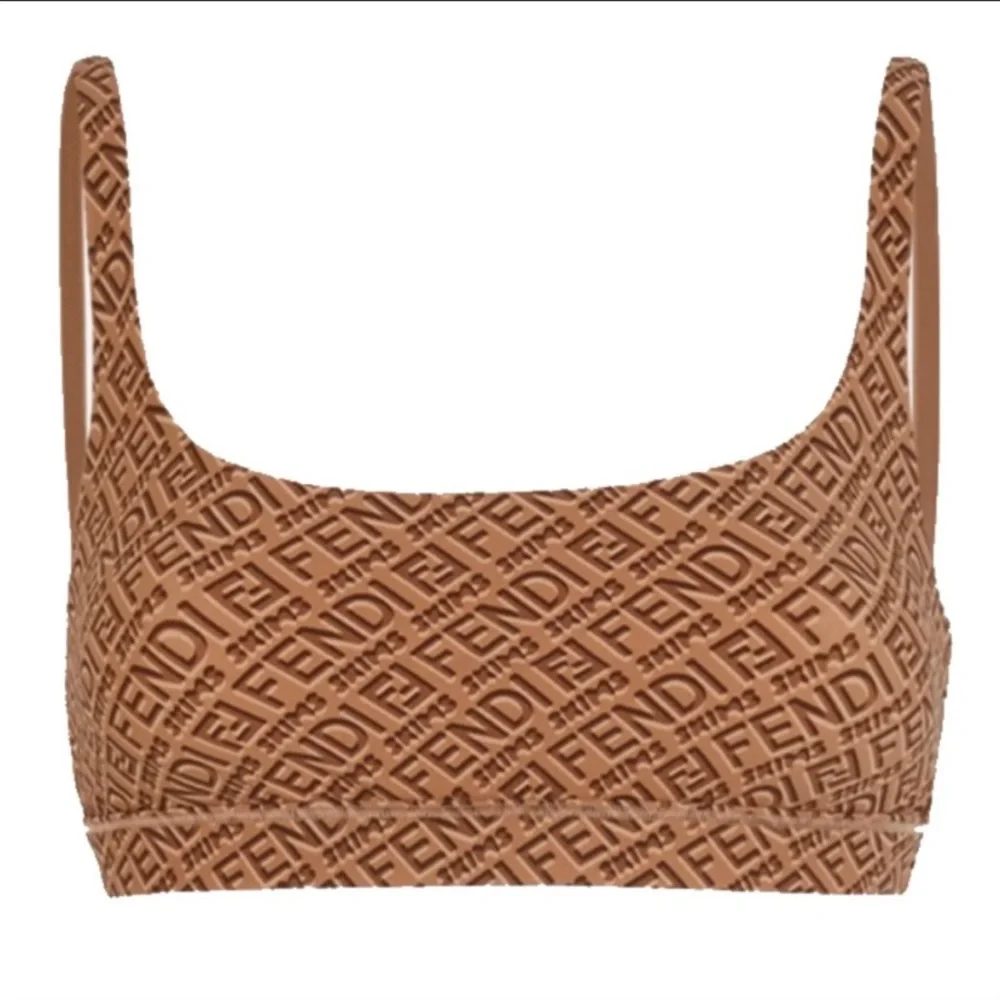 FENDI x SKIMS Scoop Neck Bralette (California/Tan)
